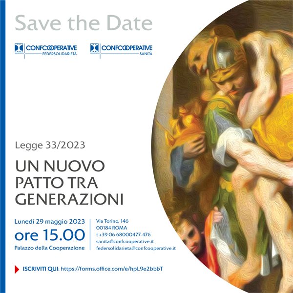 CONVEGNO “LEGGE 33/2023 UN NUOVO PATTO TRA GENERAZIONI”