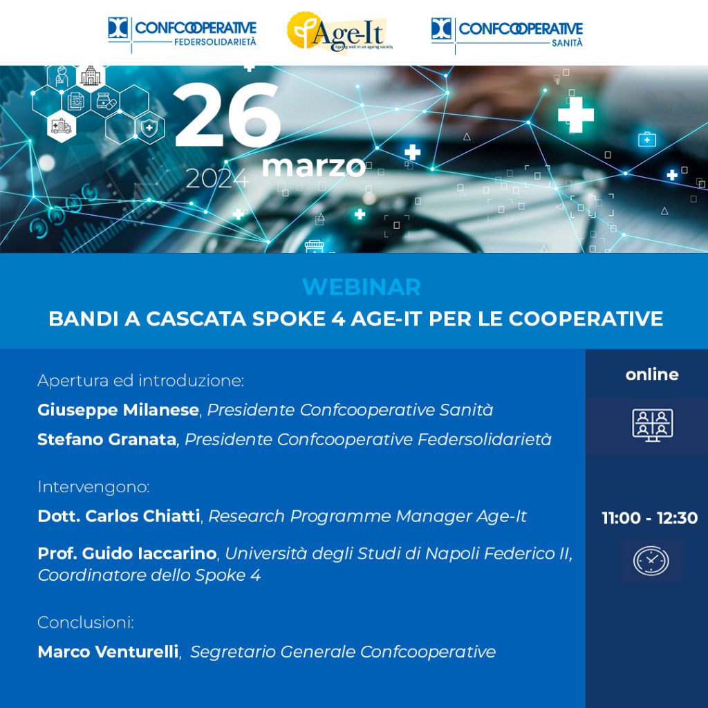 INFO-DAY BANDI: SPOKE 4 AGE-IT PER LE COOPERATIVE!