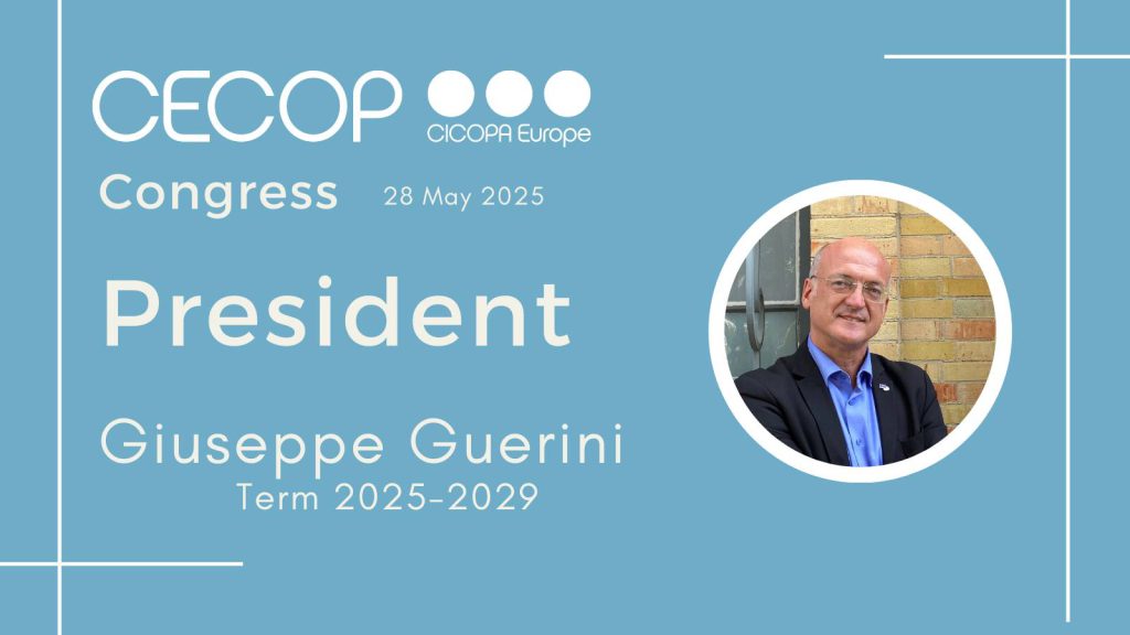 GIUSEPPE GUERINI ELETTO ALLA PRESIDENZA DI COOPERATIVES EUROPE